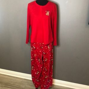 Croft & Barrow Women’s Plus Size Reindeer Christmas Holiday Pajamas